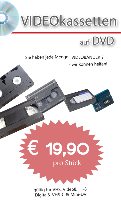 Video auf DVD Aktion